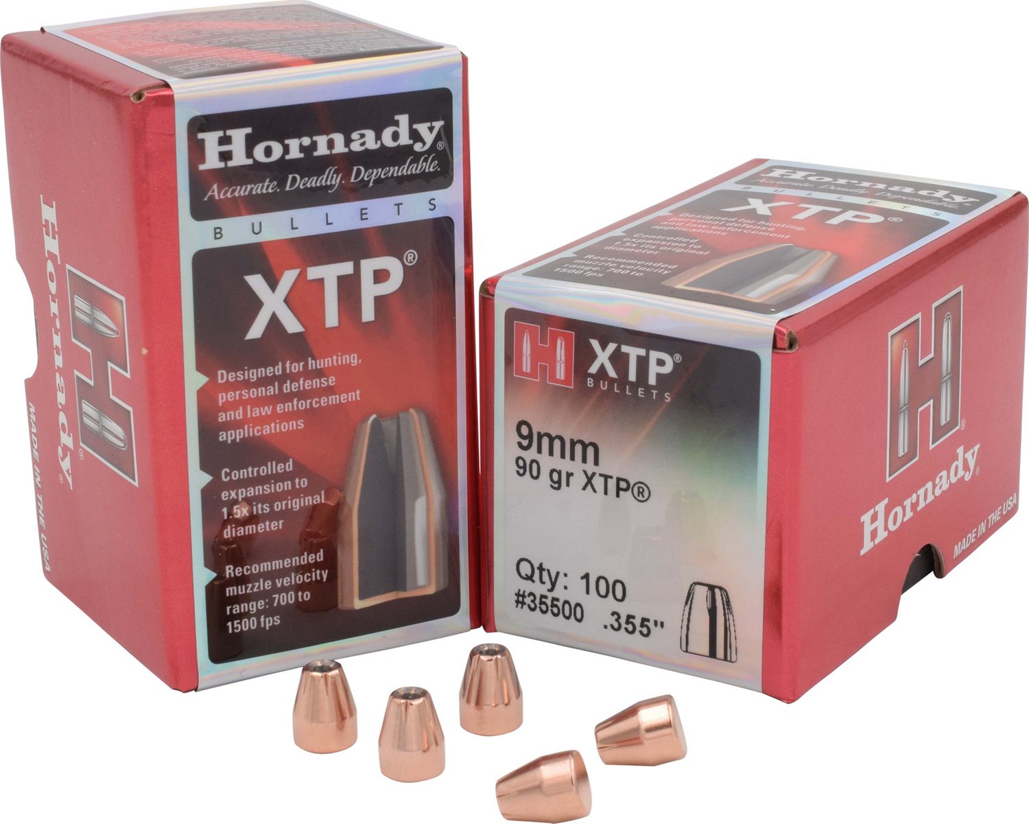 Hornady Hp Xtp® 9mm 90-grain Bullets 