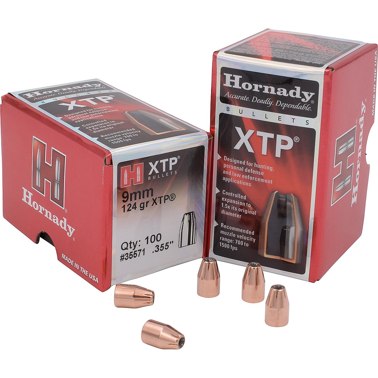Hornady HP XTP® 9mm 124-Grain Bullets                                                                                           - view number 1