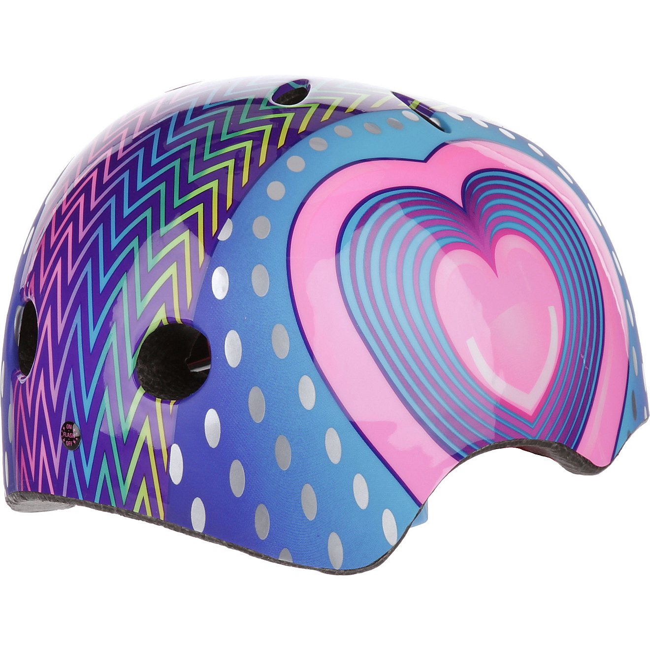 Raskullz Kids' Hearts LED Light-Up Bike Helmet                                                                                   - view number 2