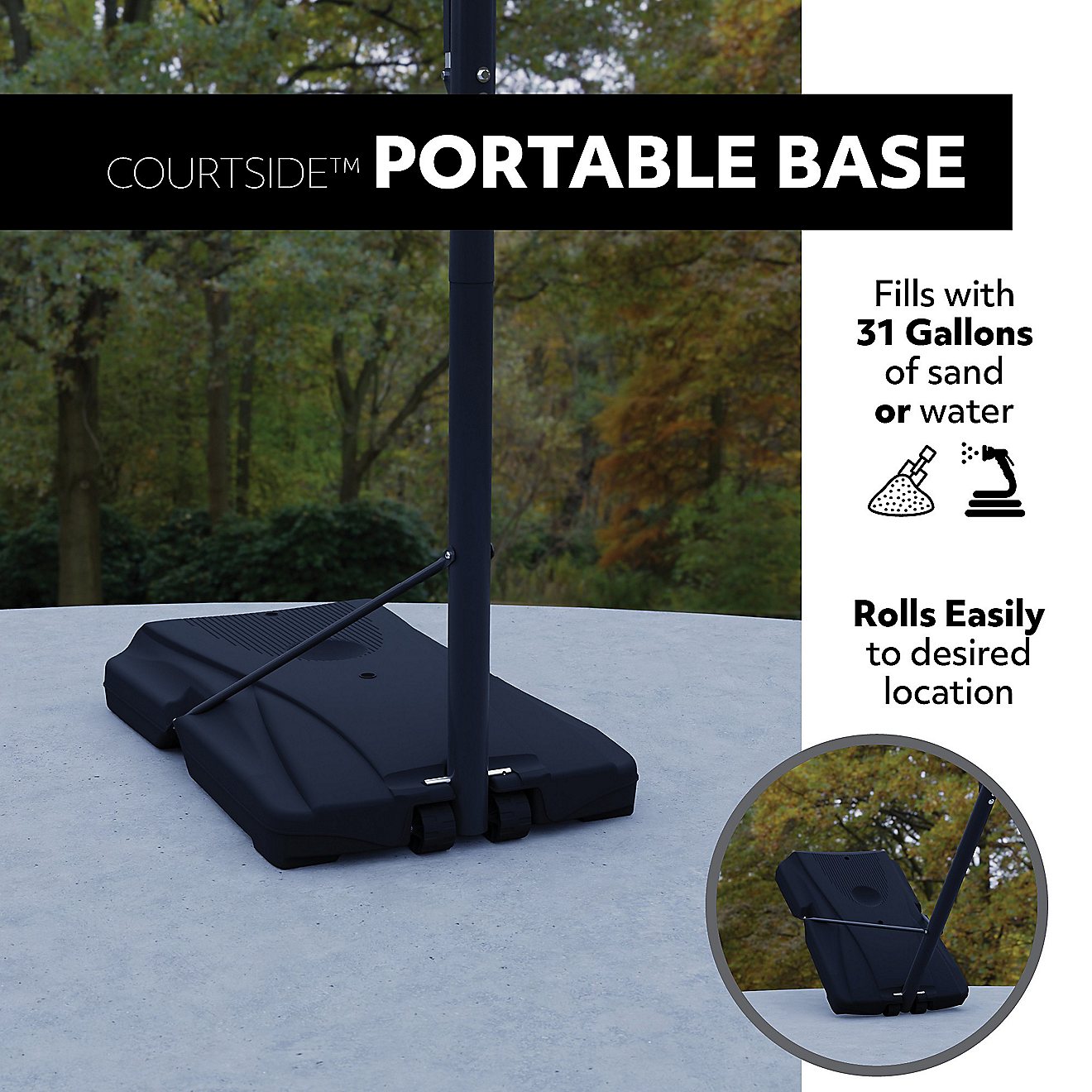 Lifetime Courtside 48" Polycarbonate Portable Basketball Hoop                                                                    - view number 4