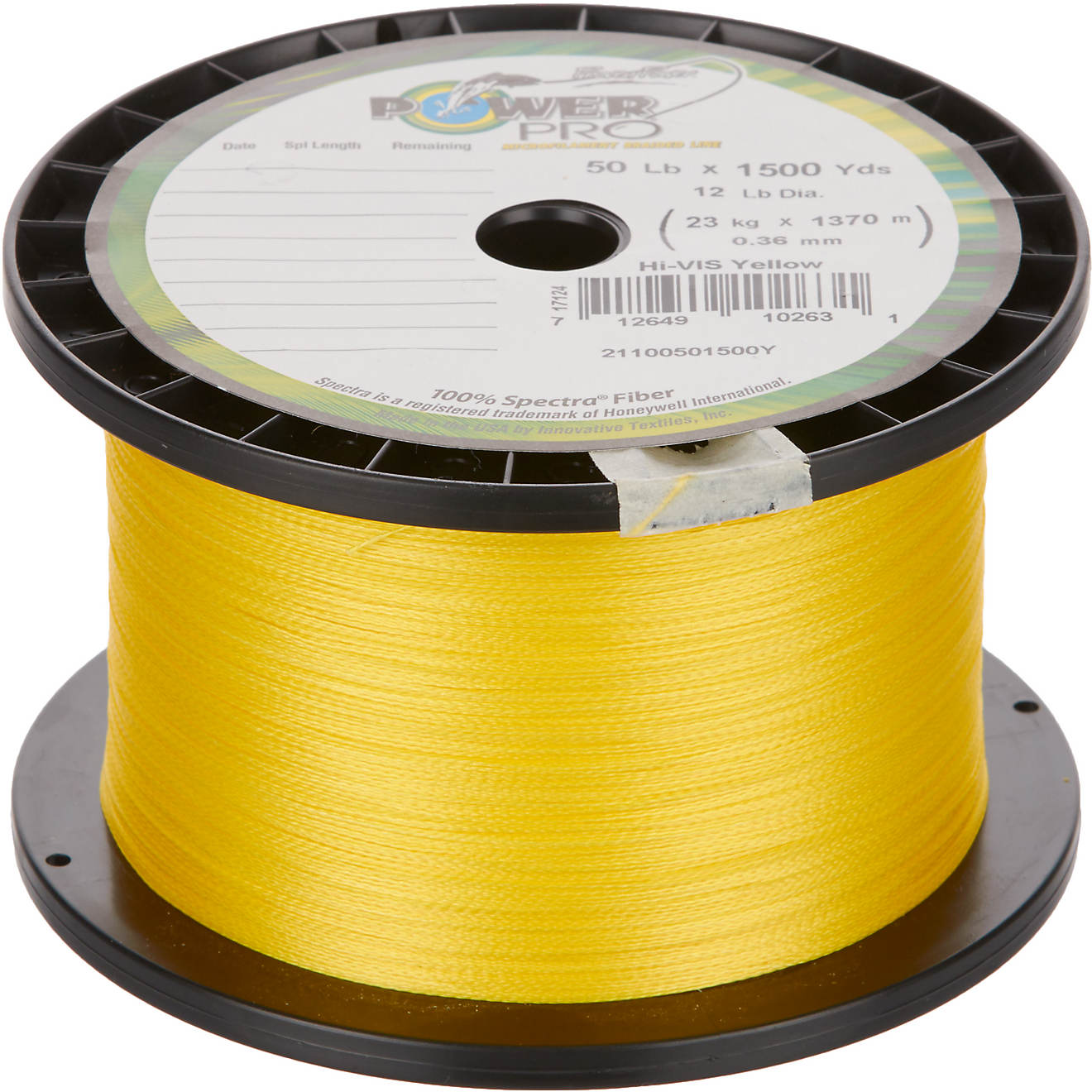 Power Pro Spectra Fiber Braided Fishing Line Yellow for sale online 50 lbs 1500 Yards 