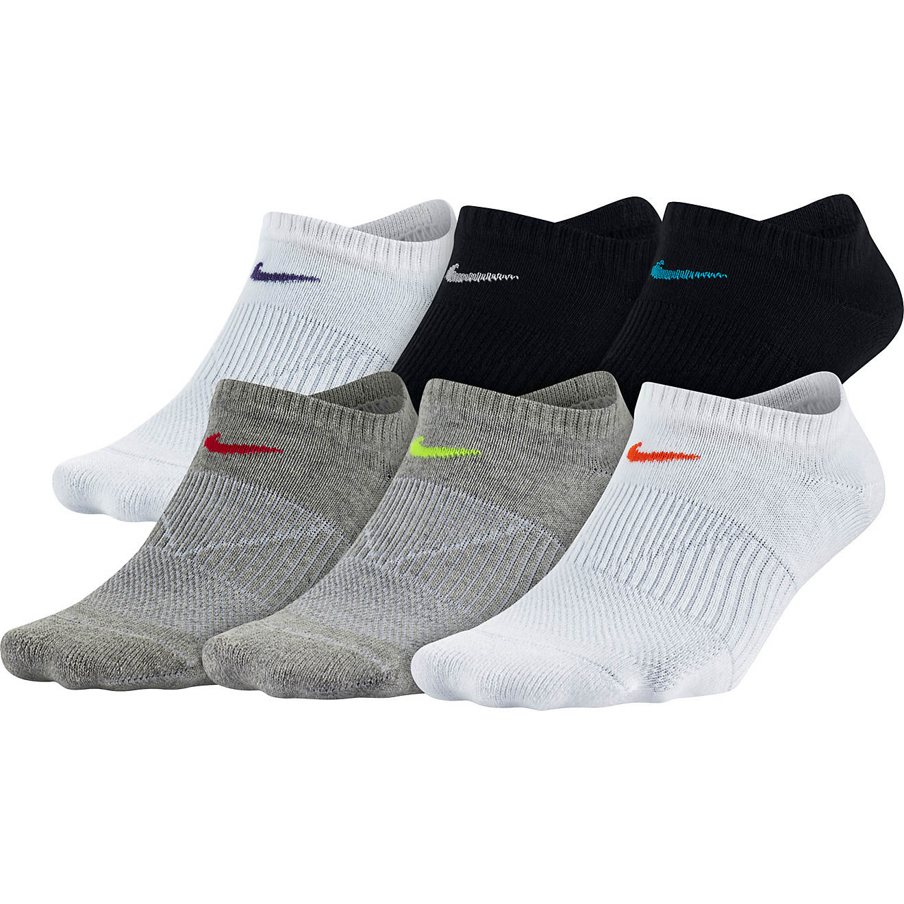 Nike Women's Performance Lightweight No-Show Training Socks 6 Pack                                                               - view number 1