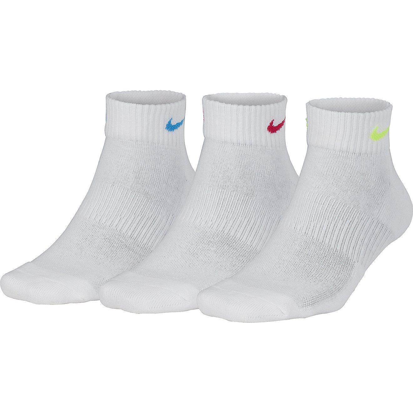 Nike Women's Performance Cushioned Training Quarter Socks 3 Pack                                                                 - view number 1