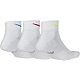 Nike Women's Performance Cushioned Training Quarter Socks 3 Pack                                                                 - view number 2 image