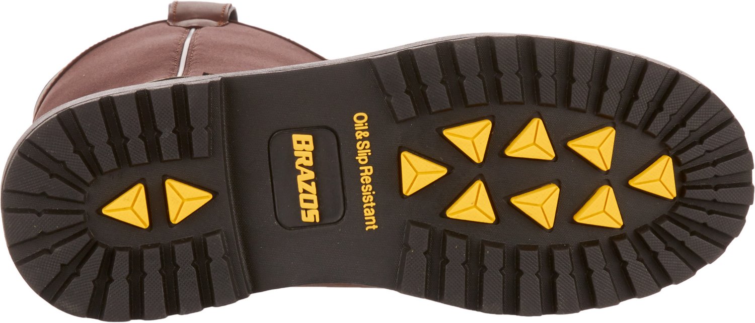 Brazos Men's Ironmite 3.0 Steel Toe Wellington Work Boots Academy