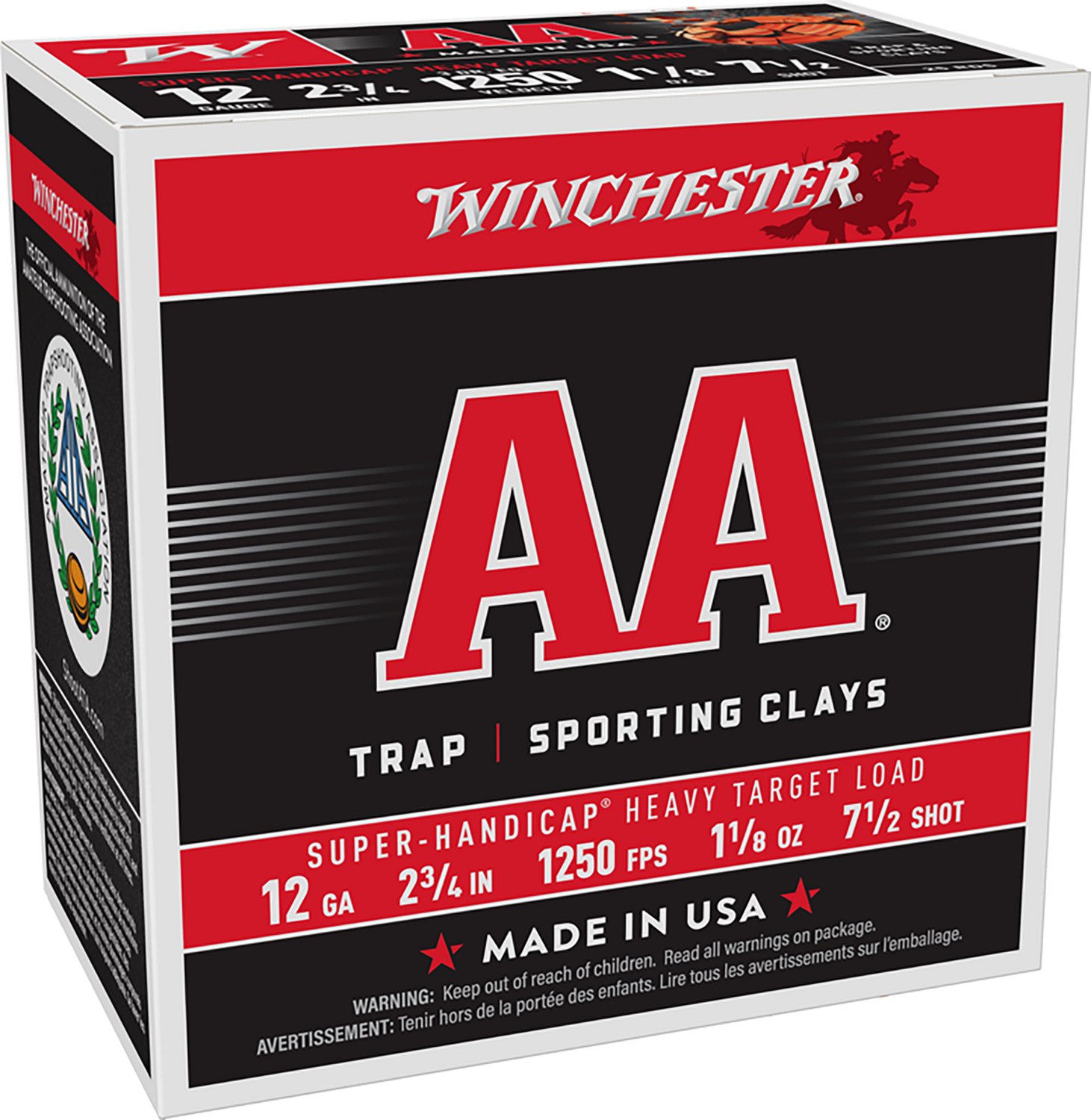 Winchester AA Super-Handicap Target Load 12 Gauge Shotshells                                                                    
