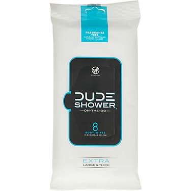 DUDE Shower Body Wipes 8-Pack                                                                                                   
