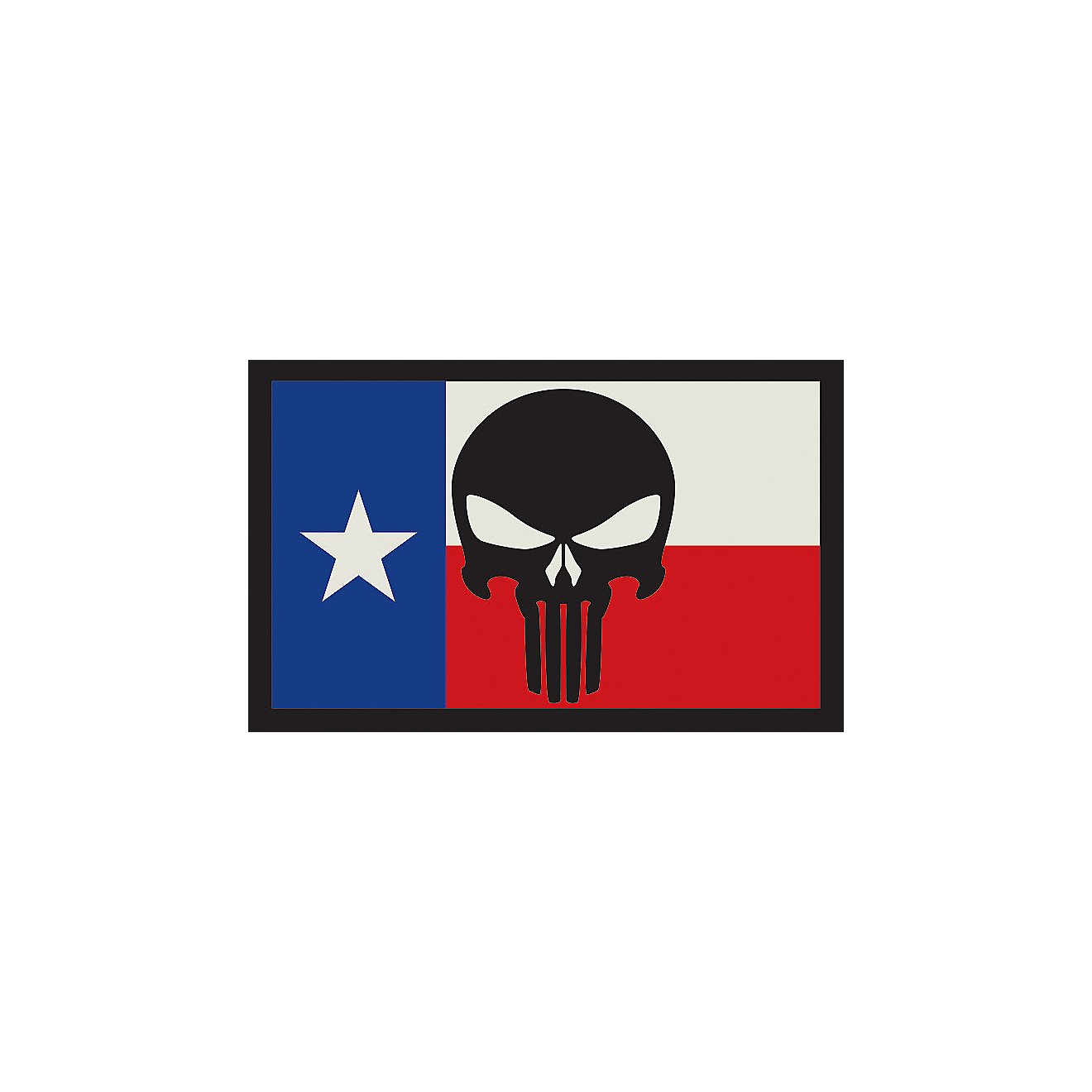 SME Texas Flag with Punisher Hook-and-Loop Patch                                                                                 - view number 1
