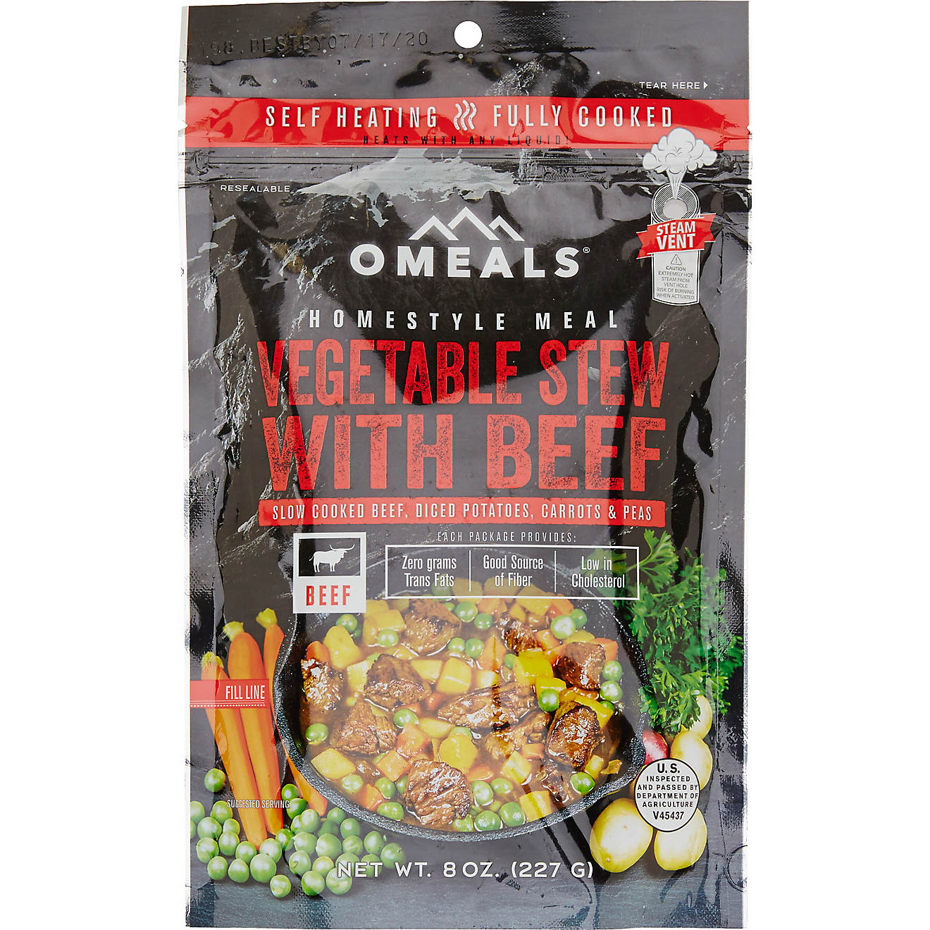 O Meals Homestyle 8 oz Precooked Self-Heating Vegetable Beef Stew                                                                - view number 1