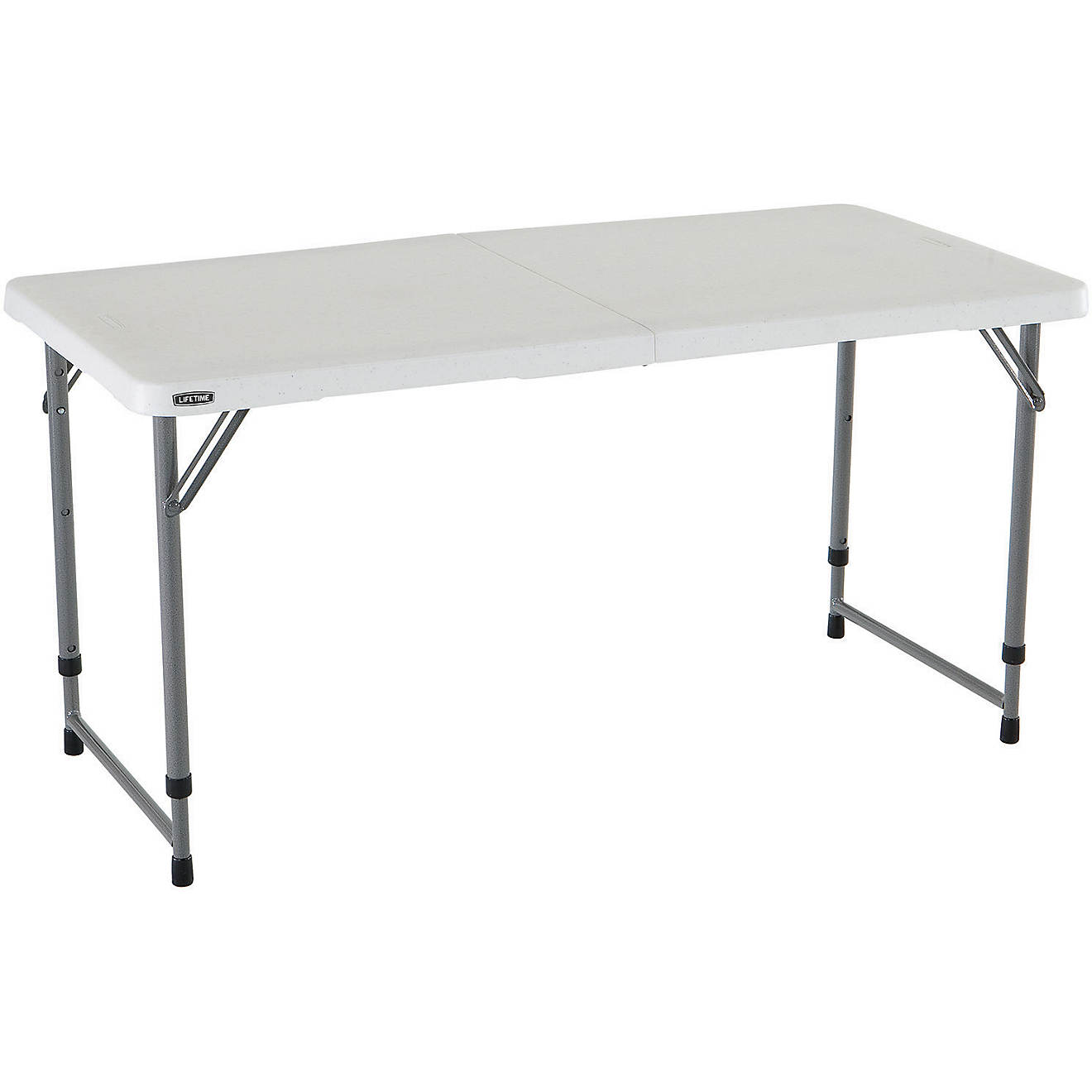 Lifetime 4 ft Light Commercial Adjustable-Height Fold-In-Half Table                                                              - view number 1