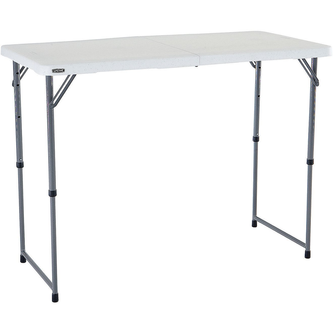 Lifetime 4 ft Light Commercial Adjustable-Height Fold-In-Half Table                                                              - view number 4