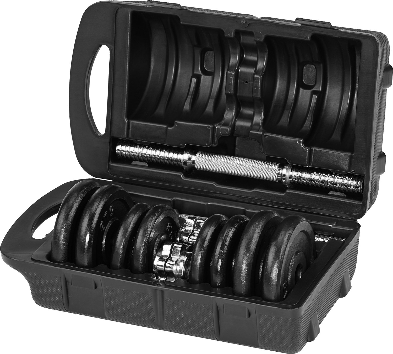 BCG 40 lb Plate Dumbbell Set Academy