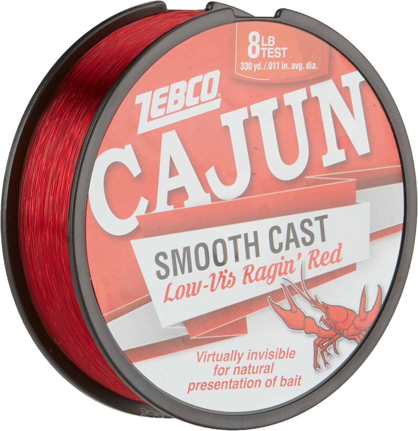 Zebco Cajun 330 yds LowVis Ragin' Red Fishing Line Academy