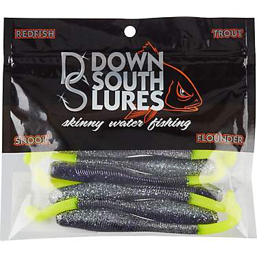 Down South Lures 4-1/2" Salt Water Paddle Tail Swimbaits 8-Pack                                                                 