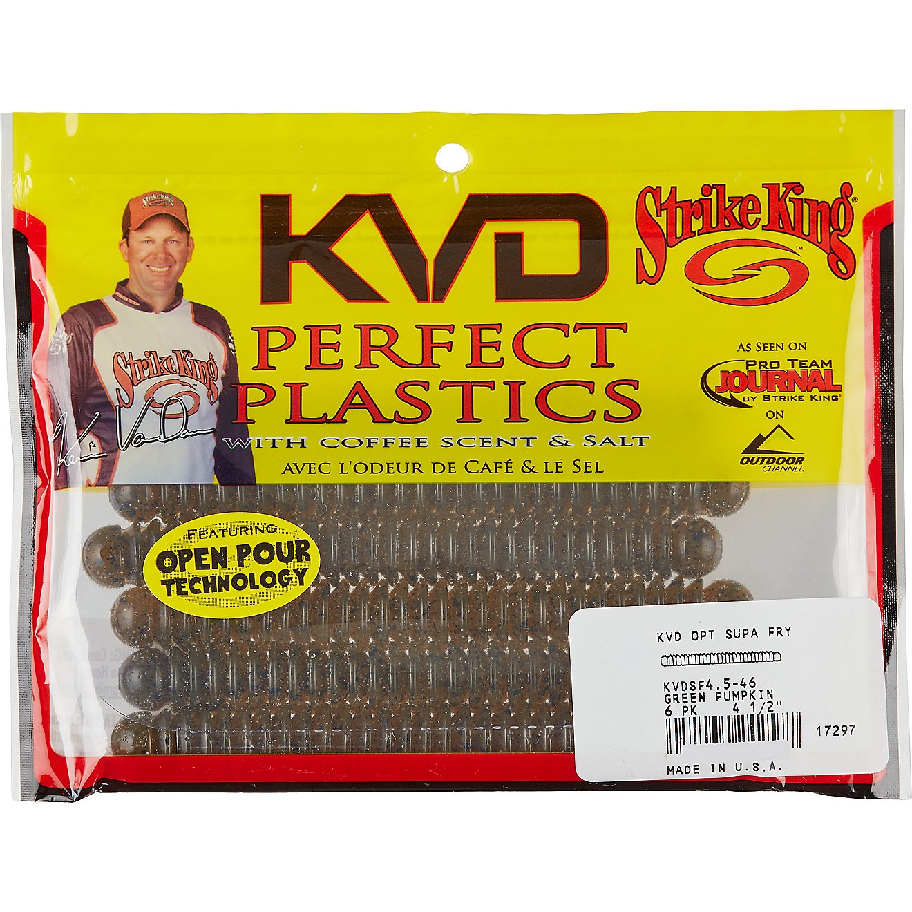Strike King KVS Supa Fry Soft Plastic Baits 6-Pack                                                                               - view number 2