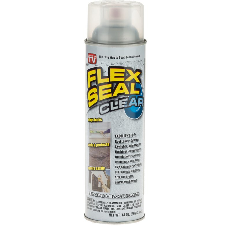 FLEX SEAL Liquid Rubber Sealant Coating, Clear, 14 oz.