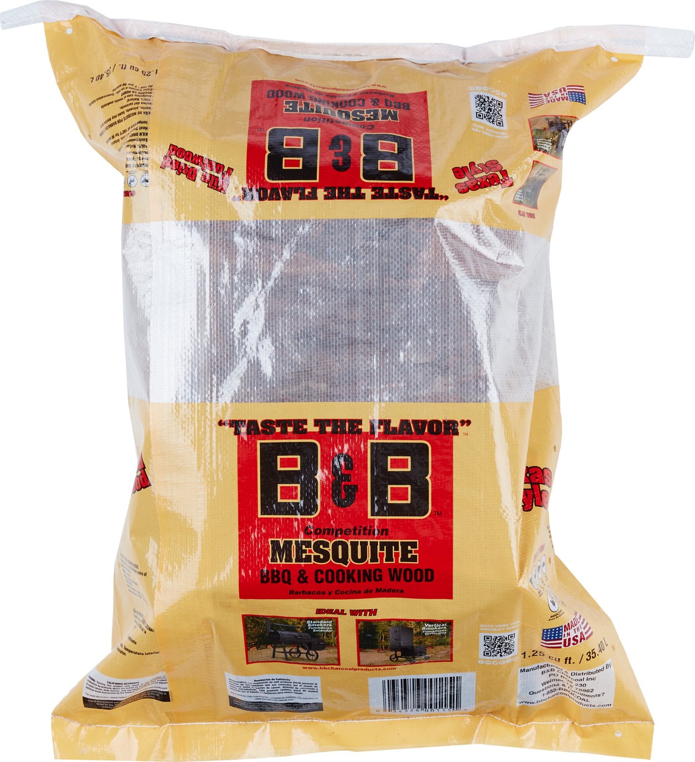 B&B Kiln Dried Flavored 1.25 cu ft BBQ/Cooking Wood Logs Academy