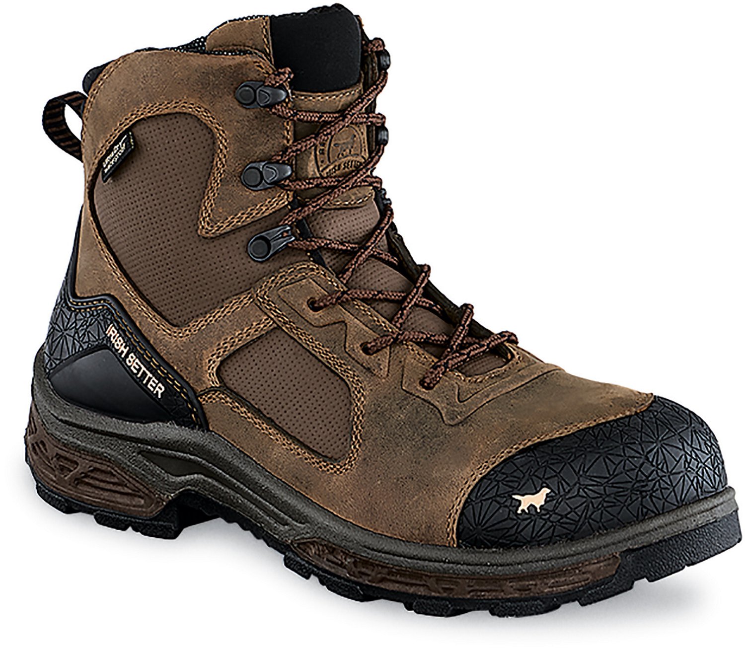 steel toe lace up rubber boots