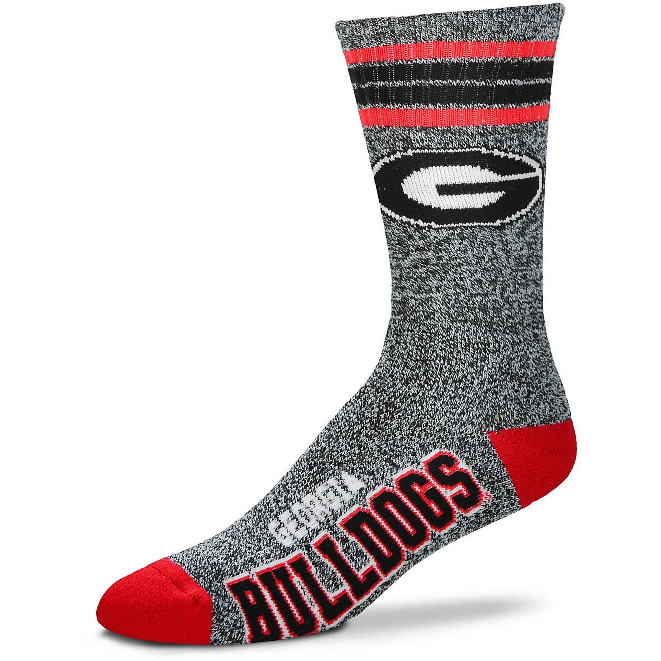 For Bare Feet University of Georgia Got Marbled Crew Socks                                                                       - view number 1