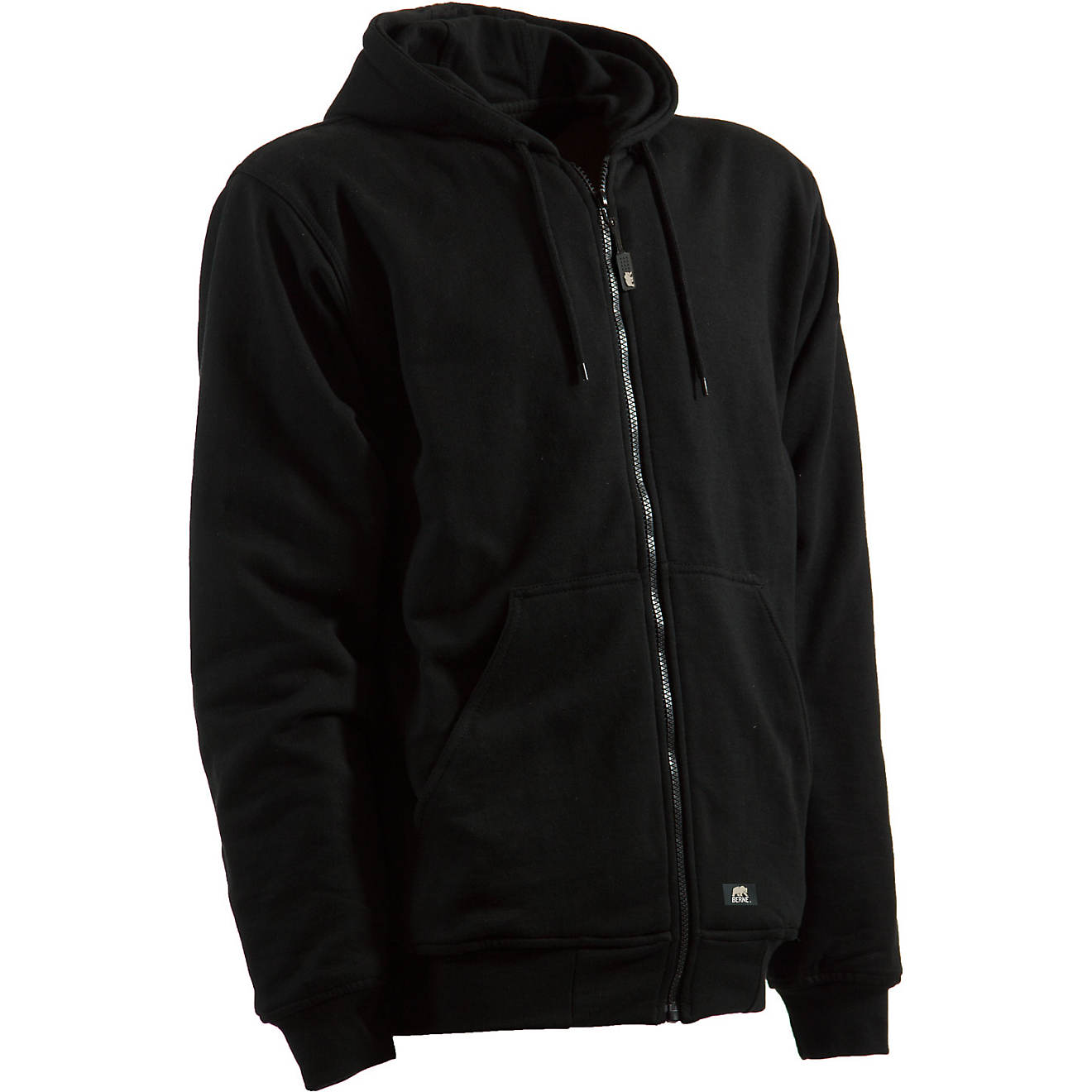 BERNE Men's Quarter Zip Hooded Sweatshirt Thermal Lined B&T Sizes A30565RM 