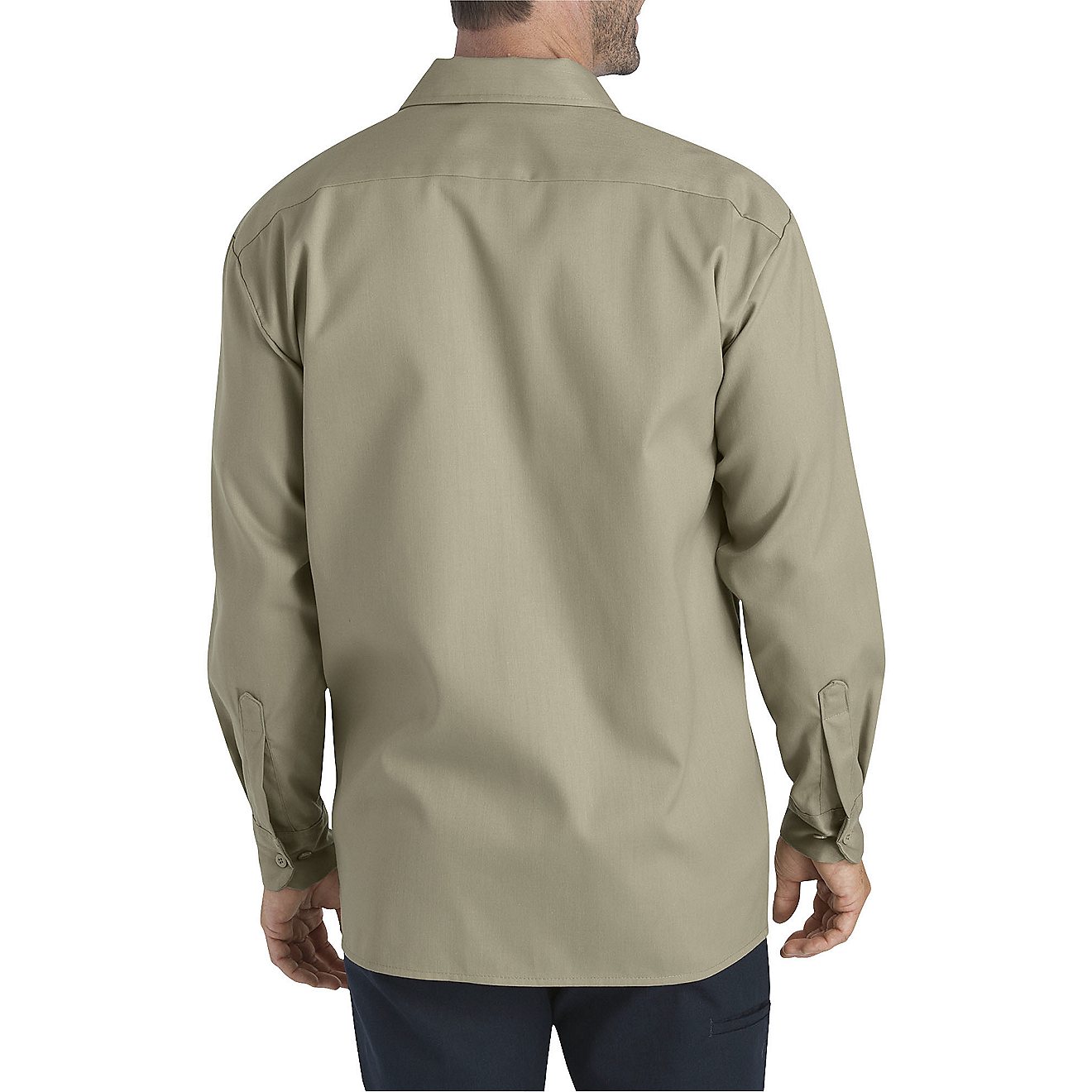 Dickies Men's FLEX Relaxed Fit Long Sleeve Twill Work Shirt                                                                      - view number 2