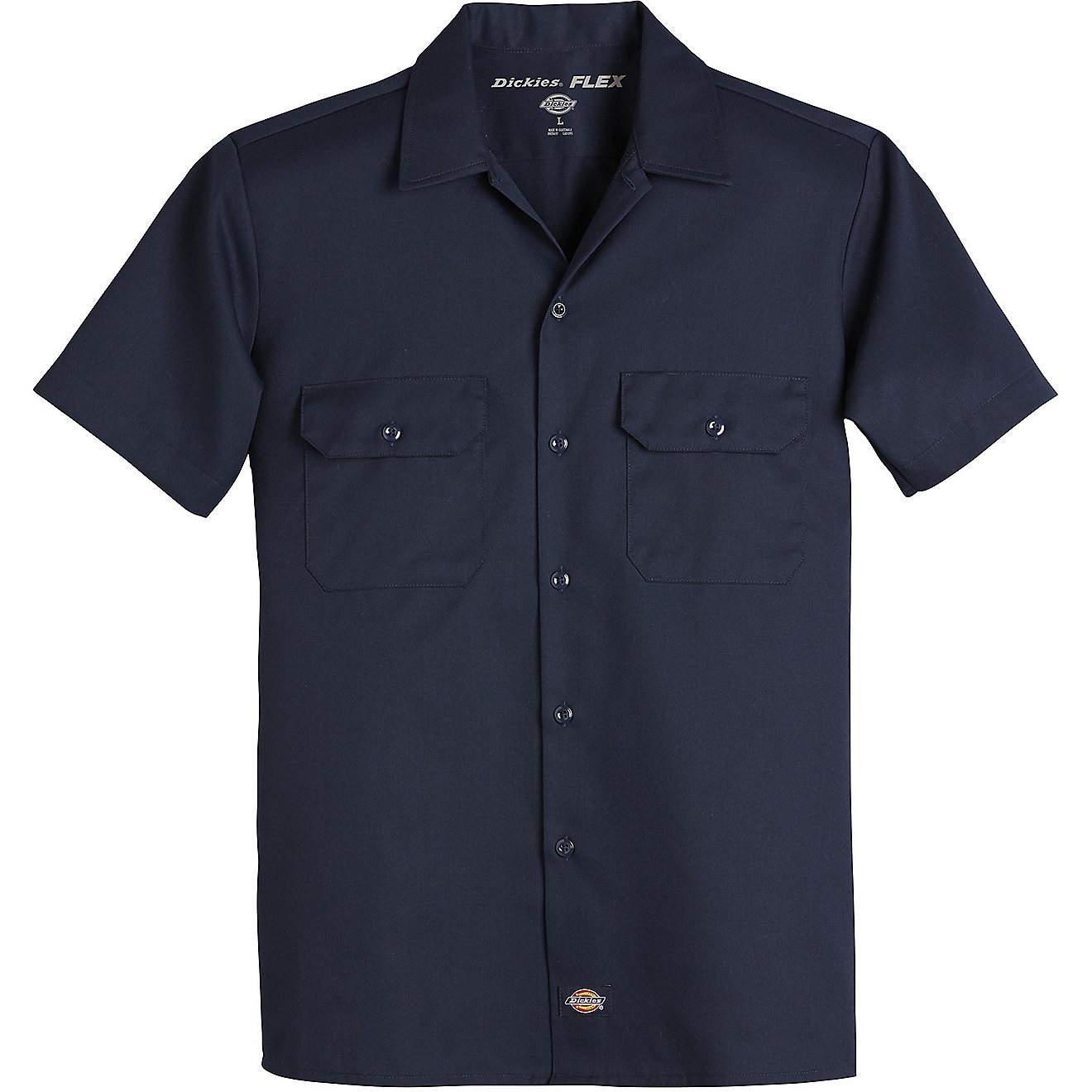 Dickies Men's FLEX Slim Fit Short Sleeve Twill Work Shirt                                                                        - view number 1