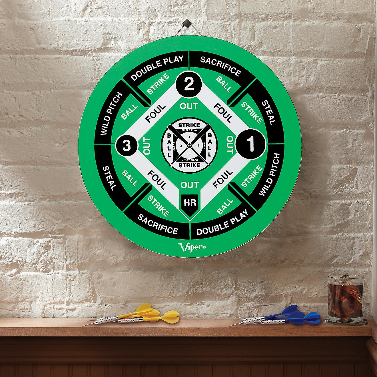 Viper Double Play Coiled Paper Fiber Dartboard                                                                                   - view number 8