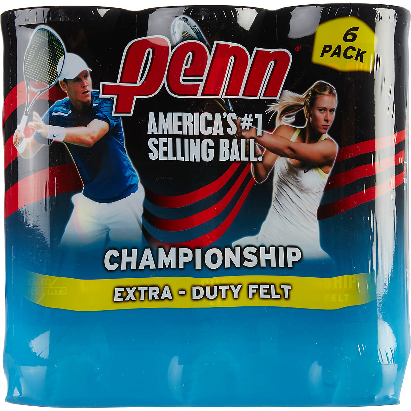 PENN Champ XD Tennis Balls 6-Pack                                                                                                - view number 1