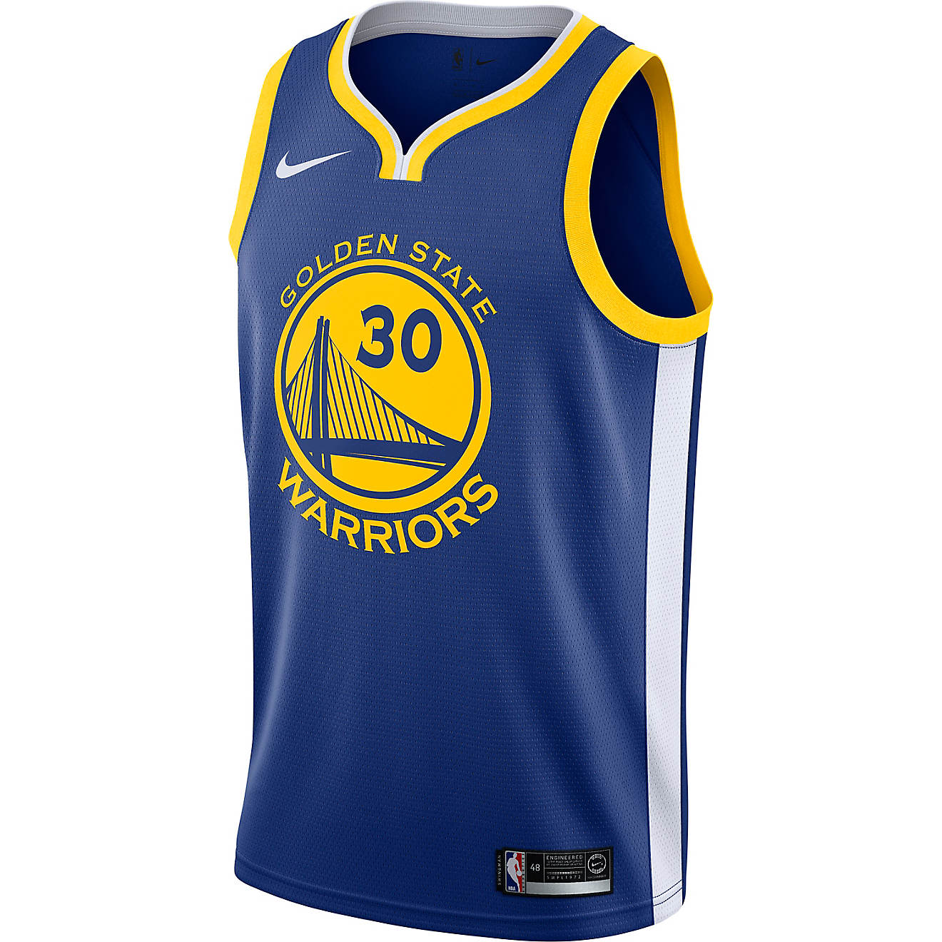 Nike Men's Golden State Warriors Stephen Curry NBA Connected Icon Edition Swingman Jersey                                        - view number 1