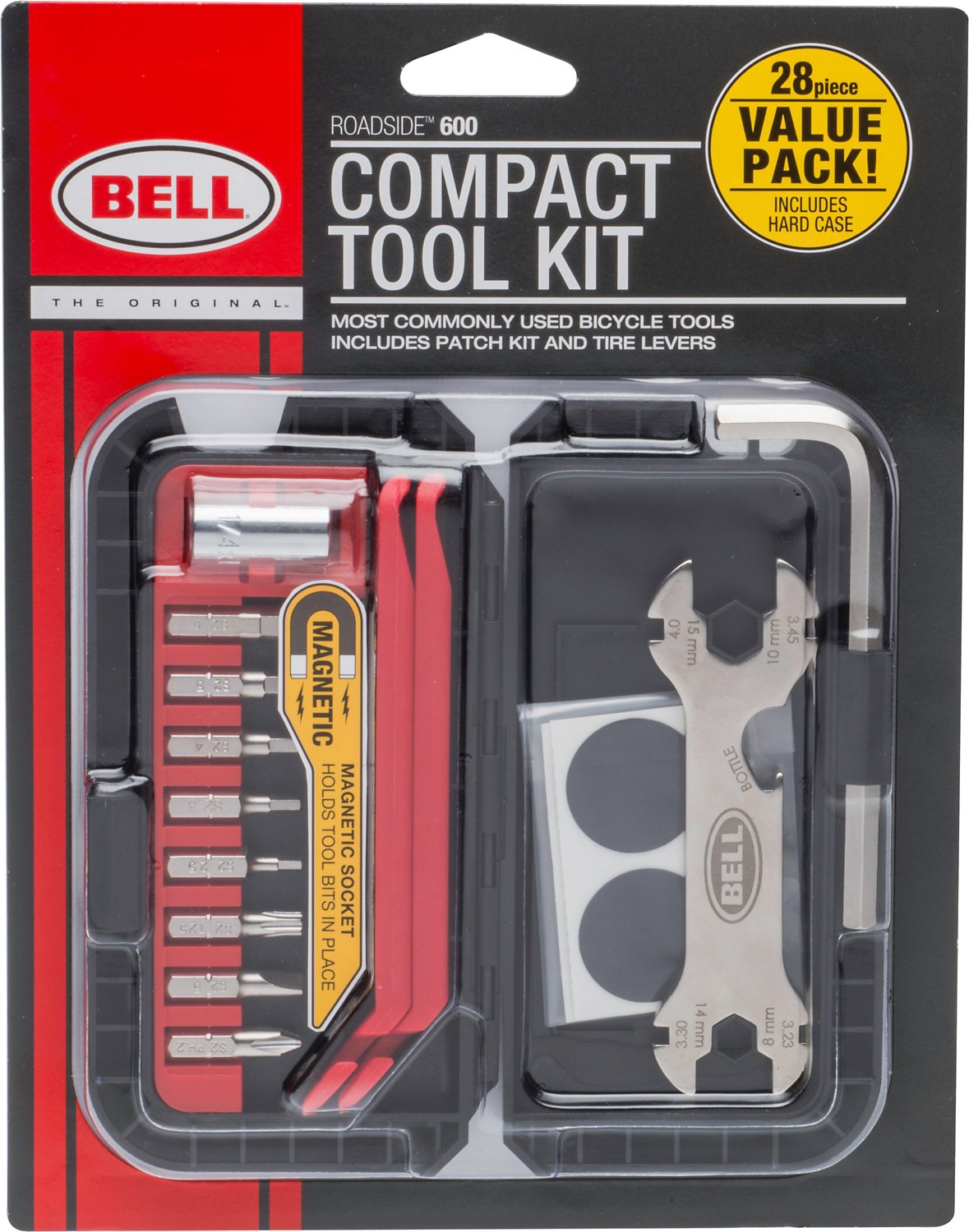 Bell Sports Roadside 600 Compact Bike 28pc Tool Kit Rugged Hard Case for sale online 