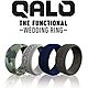 QALO Men's Step Edge Crosshatch Silicone Wedding Ring                                                                            - view number 3 image