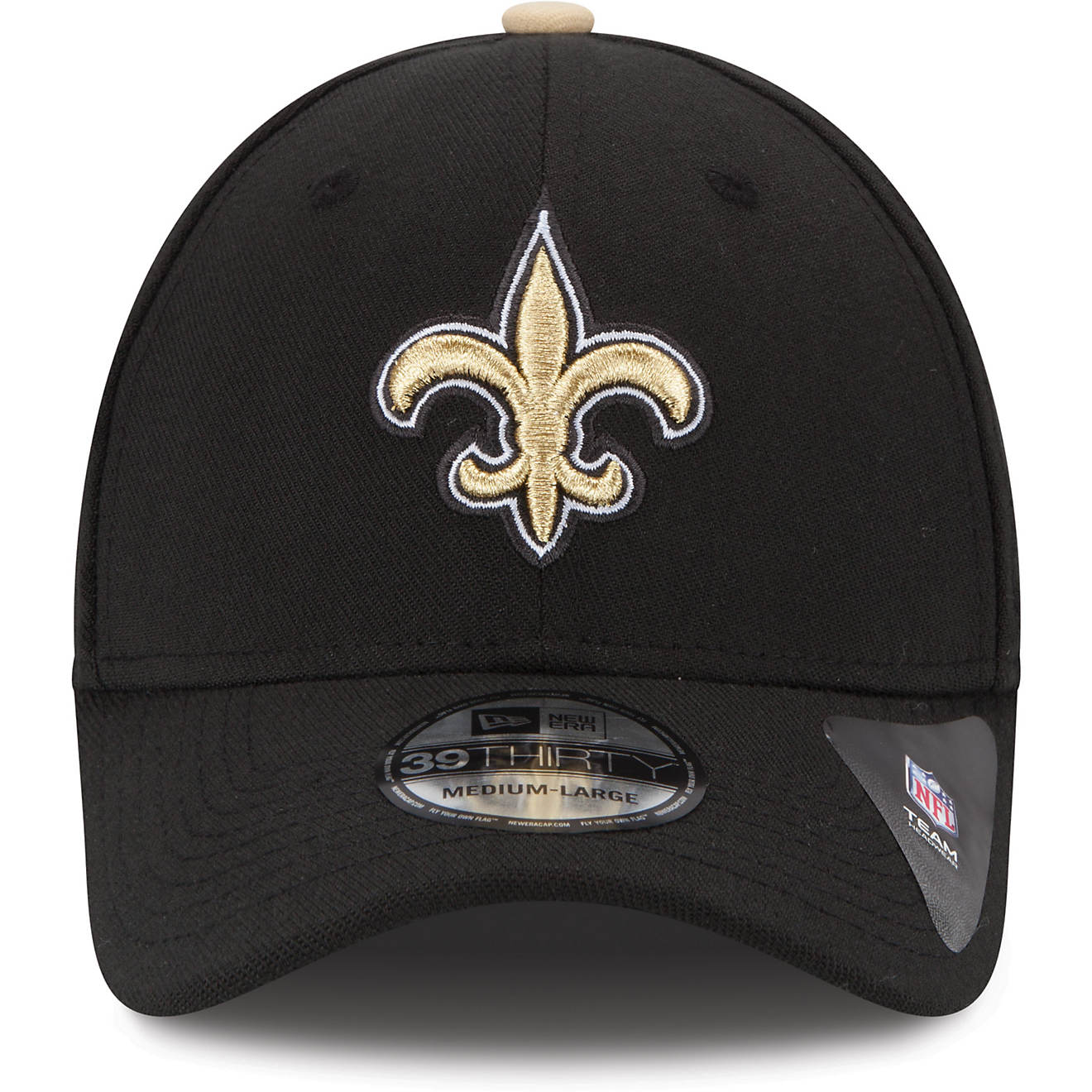 New Era Men's New Orleans Saints Team Classic 39THIRTY Stretch Fit Cap                                                           - view number 1