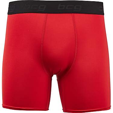 BCG Men's Athletic Compression Solid Brief Shorts 6 in                                                                          
