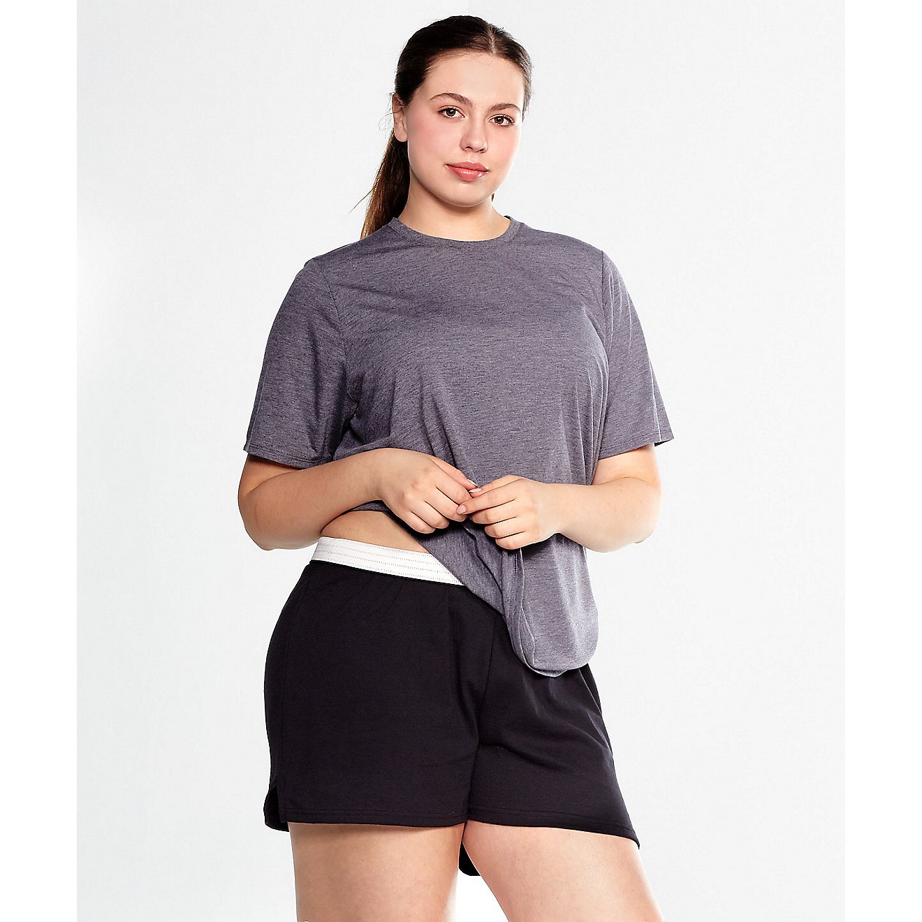 Soffe Women's Curves Plus Size Classic Shorts                                                                                    - view number 2