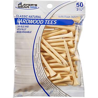 Players Gear 3-1/4 in Natural Hardwood Golf Tees 50-Pack                                                                        