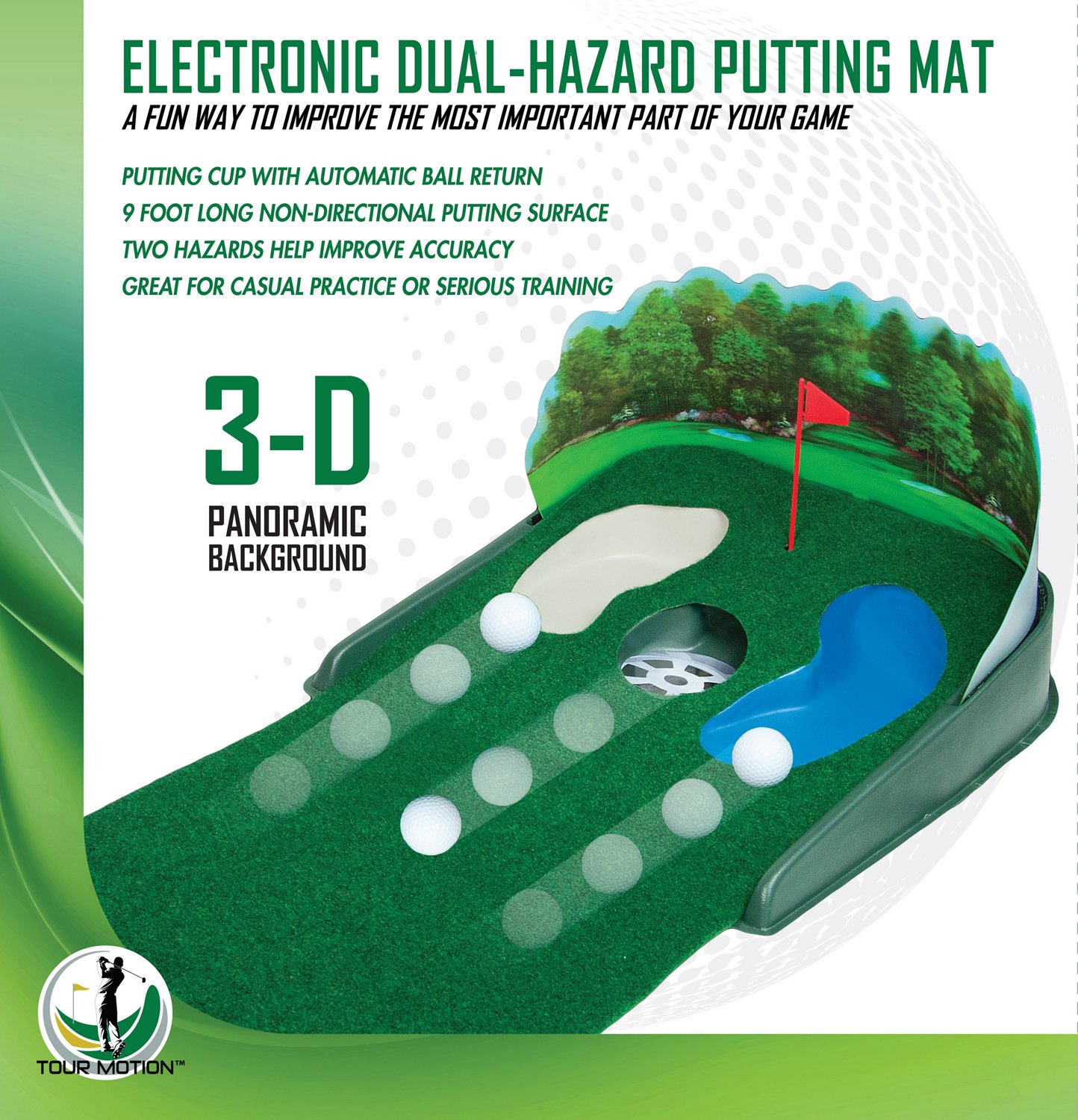 tour motion putting mat