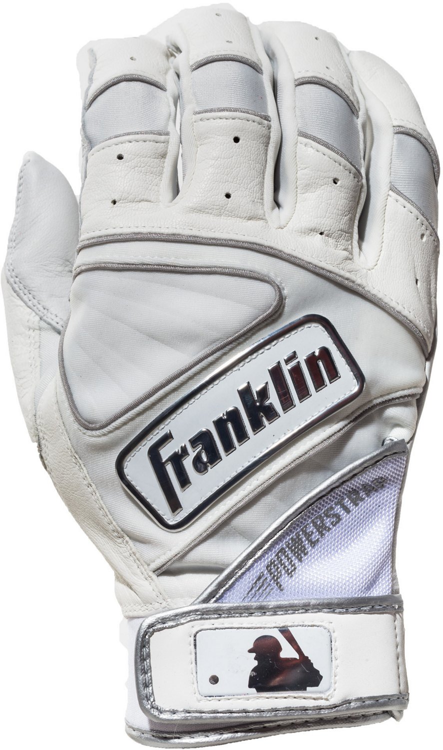 Franklin Adults' Chrome Powerstrap Batting Gloves | Academy