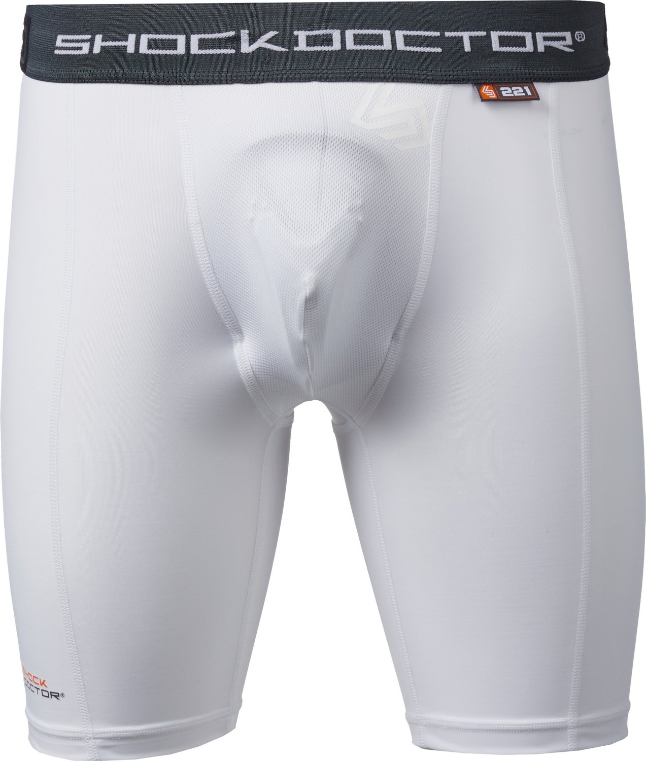 Shock Doctor Men's Core Compression Shorts with Bio-Flex Cup                                                                    