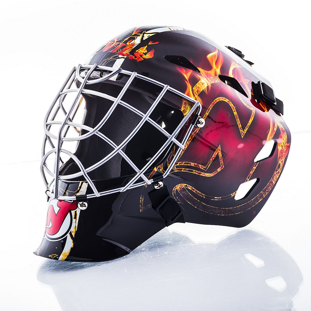 Franklin Boys' New Jersey Devils GFM 1500 Goalie Face Mask                                                                       - view number 4