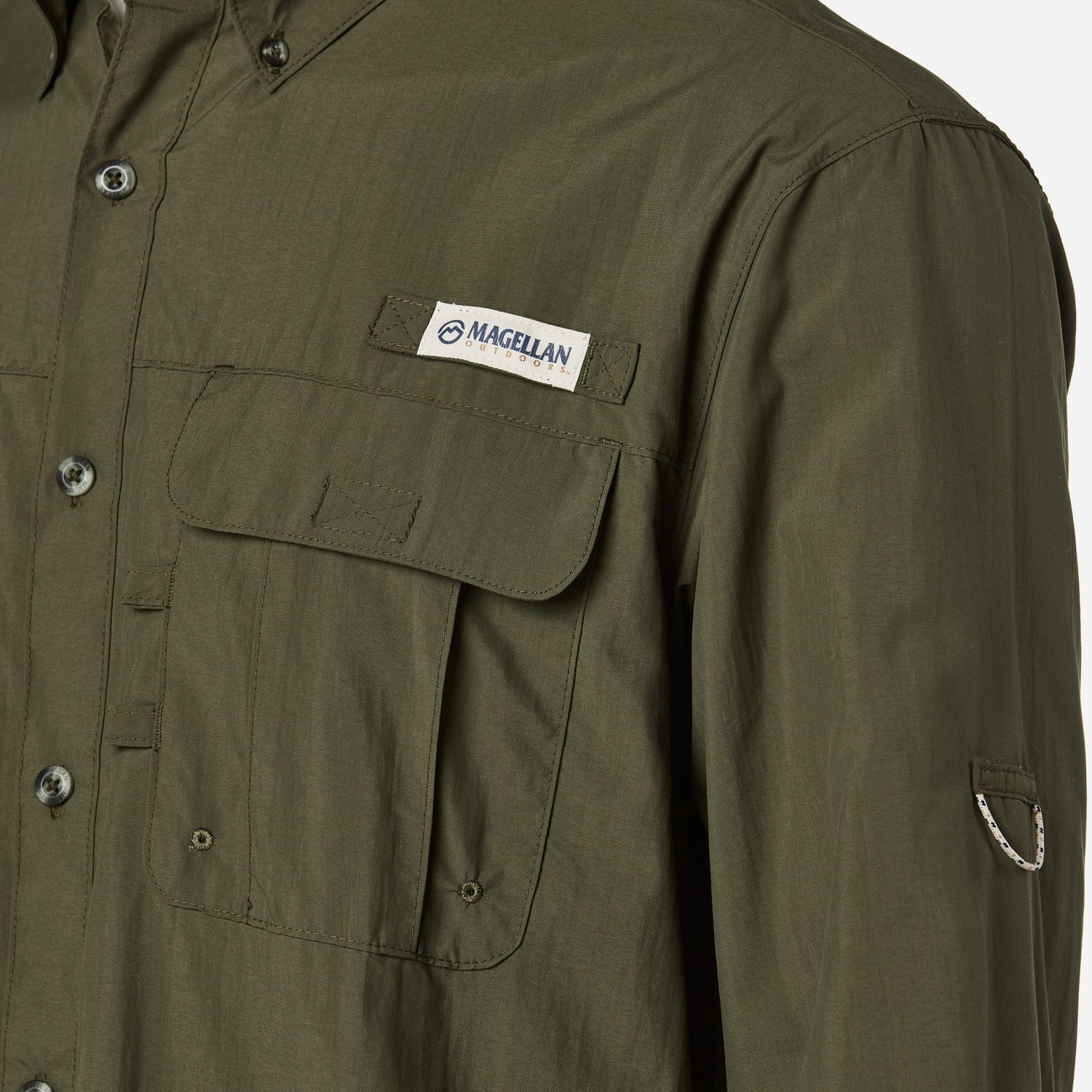 Magellan Outdoors Men's Laguna Madre Solid Long Sleeve Fishing Shirt