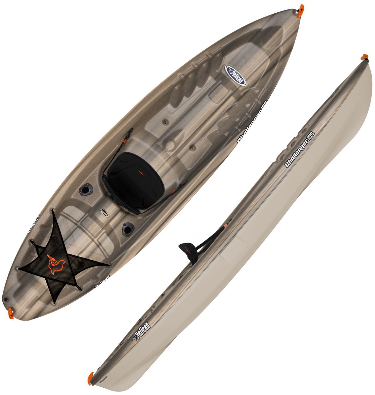 Pelican 10 ft CHALLENGER 100 Angler Fishing Kayak Academy