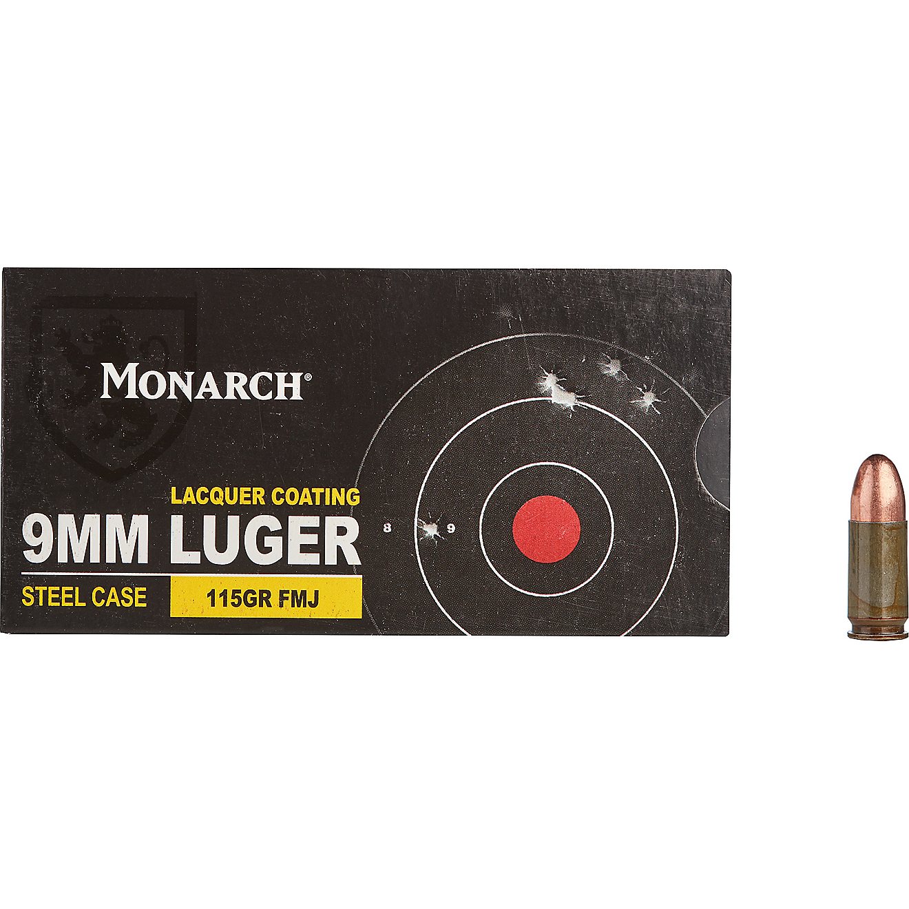 Monarch FMJ 9 mm Luger 115-Grain Pistol Ammunition - 50 Rounds                                                                   - view number 2