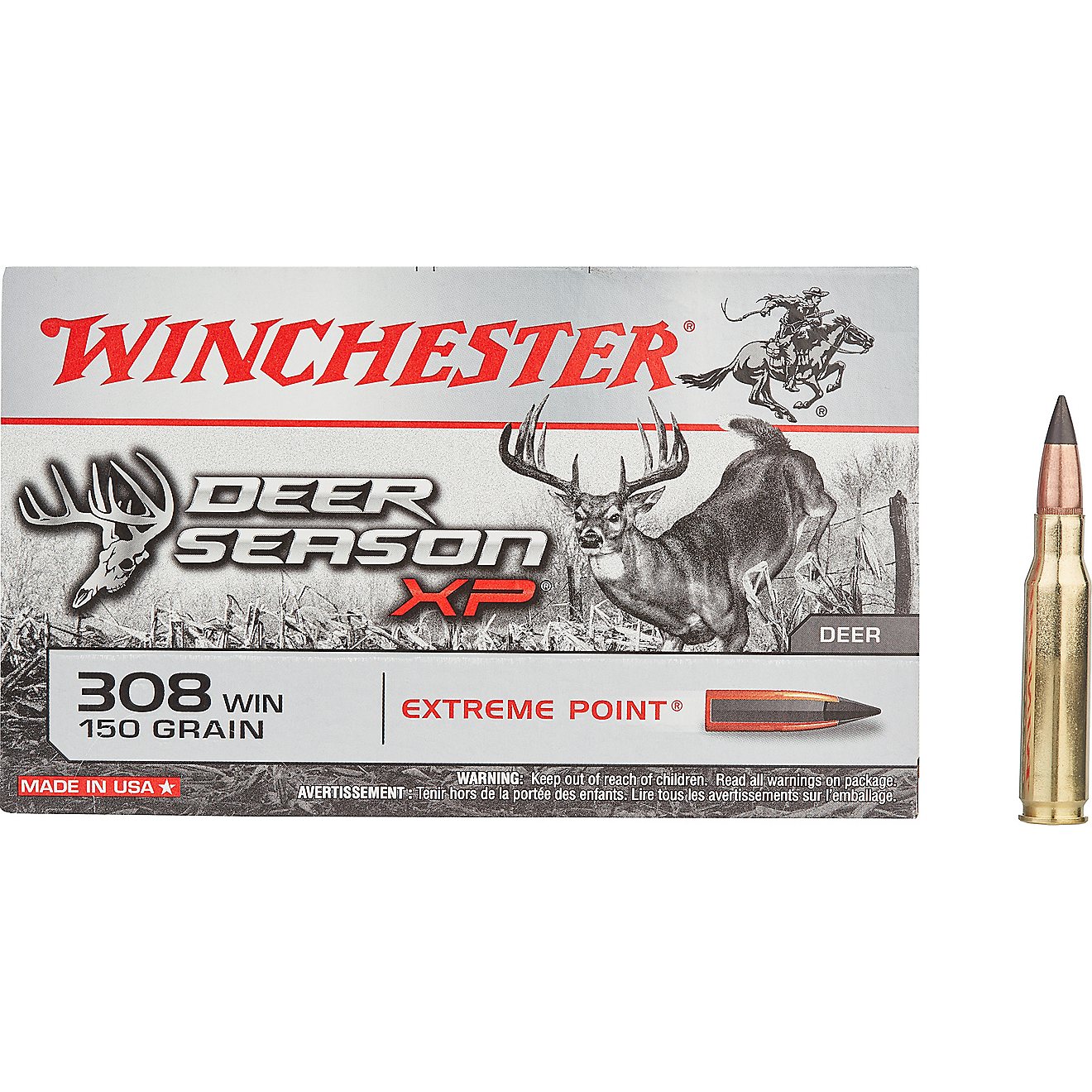 Winchester Deer Season XP .308 Win. 150-Grain Centerfire Rifle Ammunition - 20 Rounds                                            - view number 2