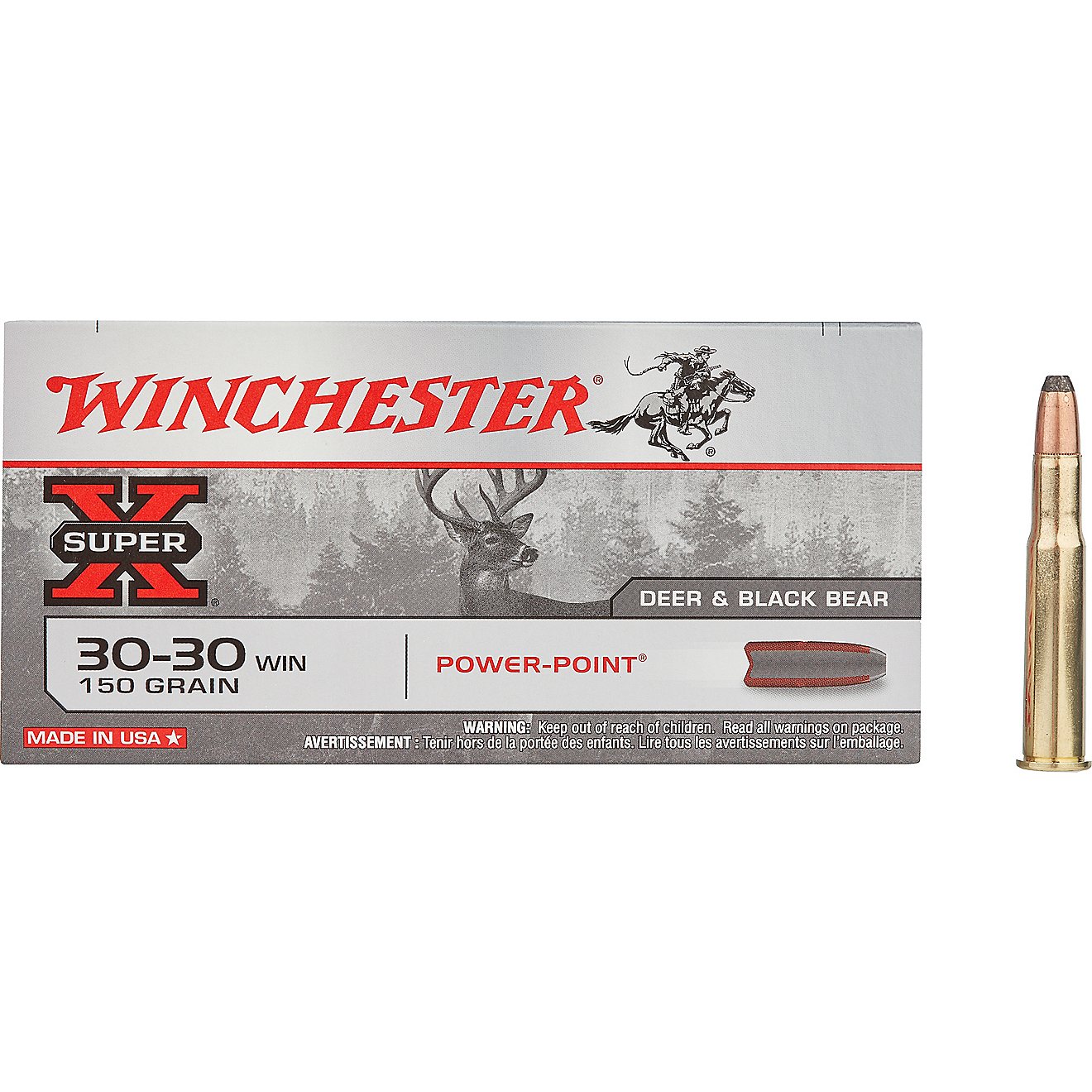 Winchester Super-X Power-Point .30-30 Winchester 150-Grain Rifle Ammunition - 20 Rounds                                          - view number 4