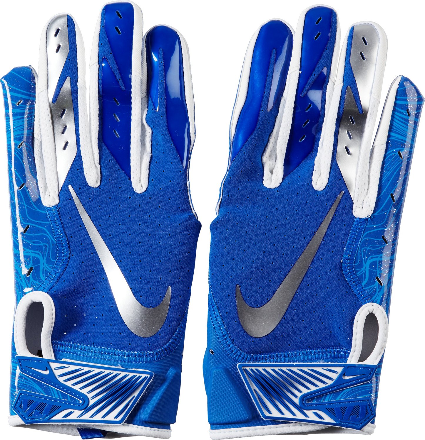 nike blue gloves