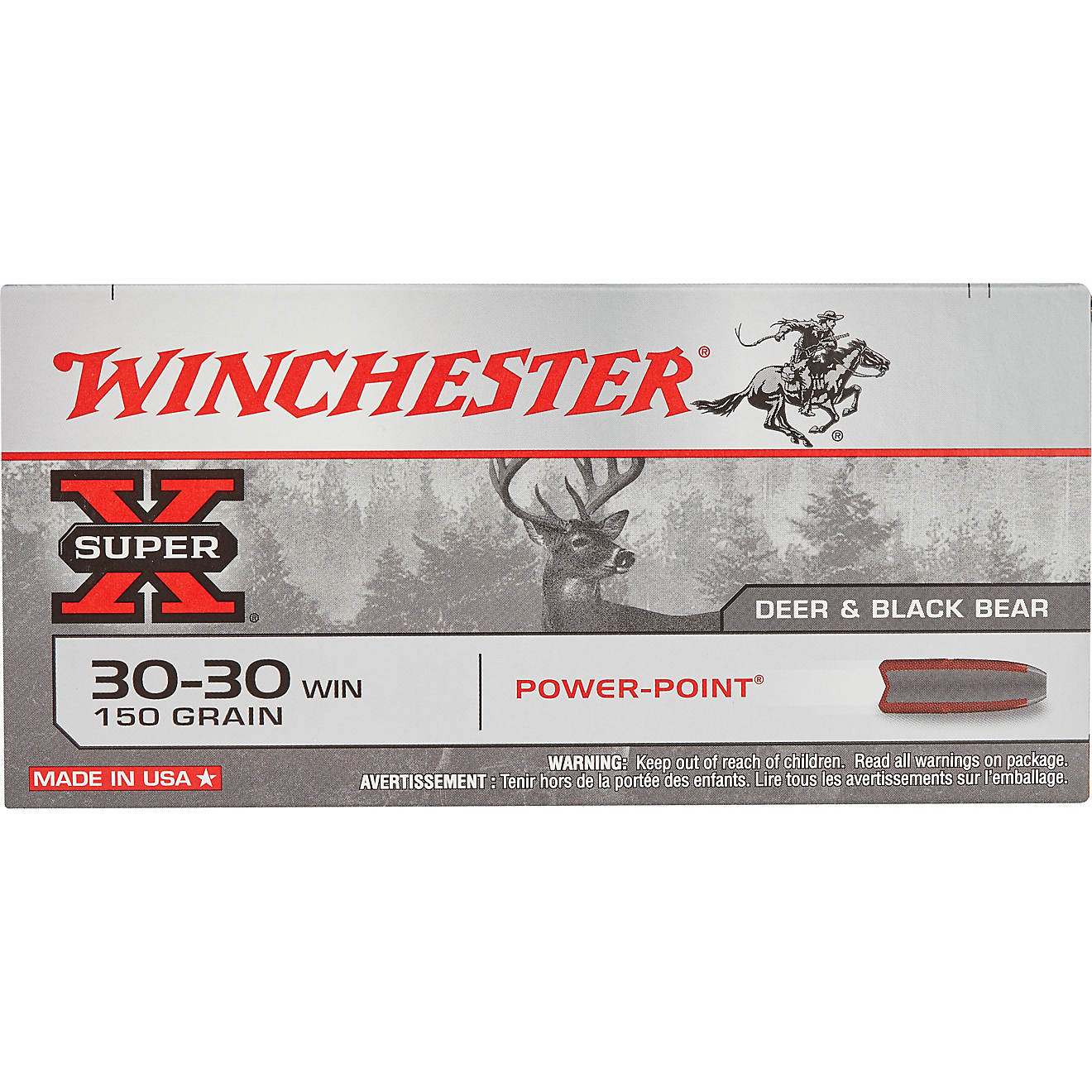 Winchester Super-X Power-Point .30-30 Winchester 150-Grain Rifle Ammunition - 20 Rounds                                          - view number 1