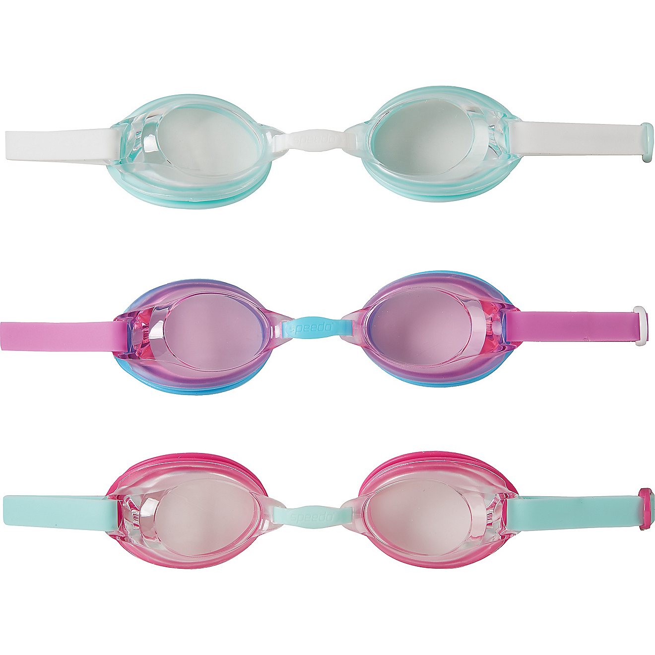 Speedo Adults' Swim Goggles 3-Pack                                                                                               - view number 1