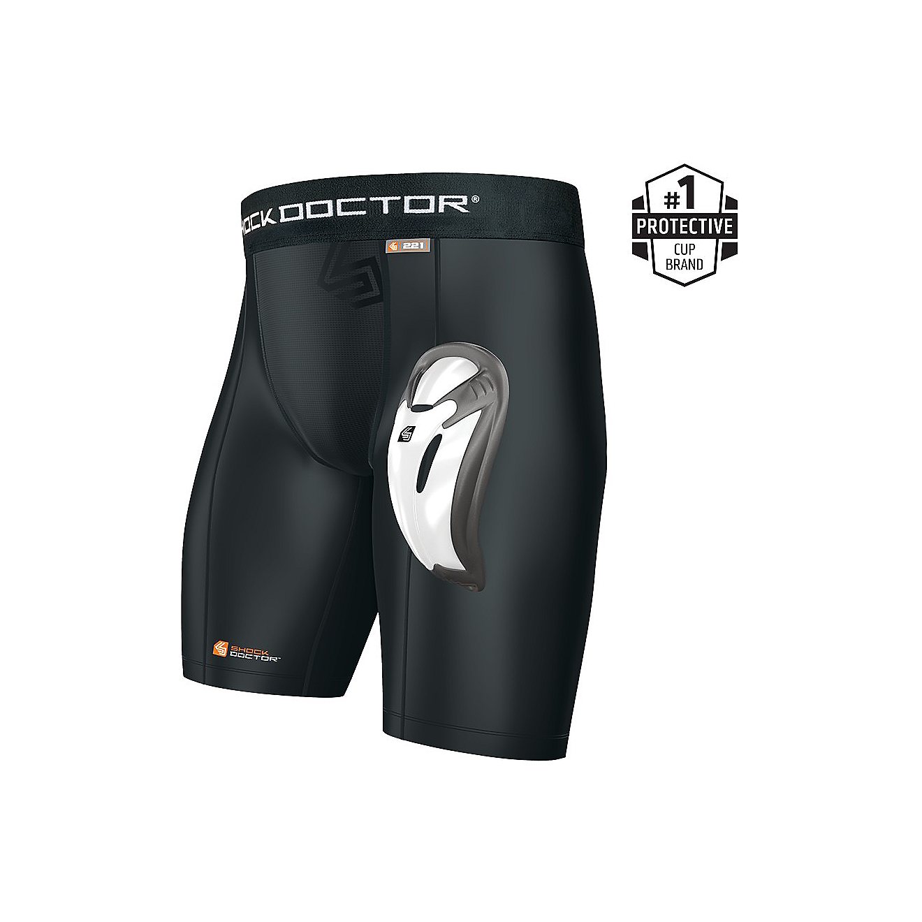 Shock Doctor Bio-Flex Cup Core Compression Shorts                                                                                - view number 1
