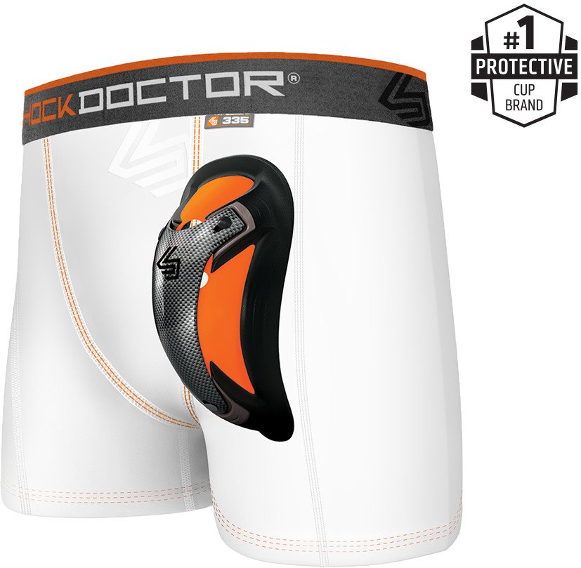 Shock Doctor Men's Ultra Cup Ultra Pro Boxer Compression Shorts Academy