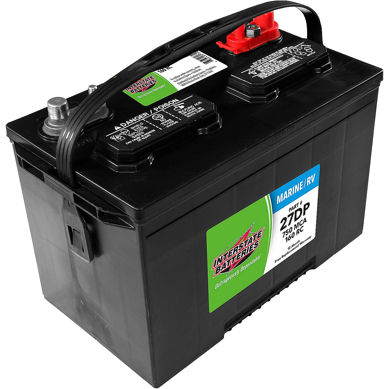 Interstate Batteries 750 Marine Cranking Amp Cranking Amp Dual Purpose Battery                                                   - view number 3